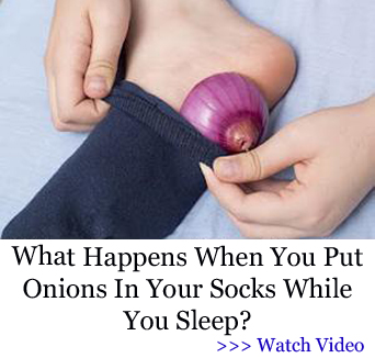 putting onion in sock