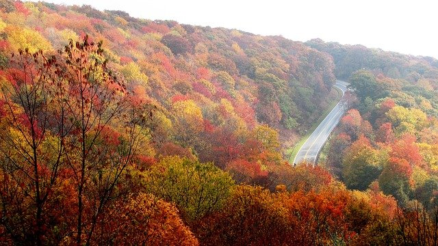 fall scenery in north carolina